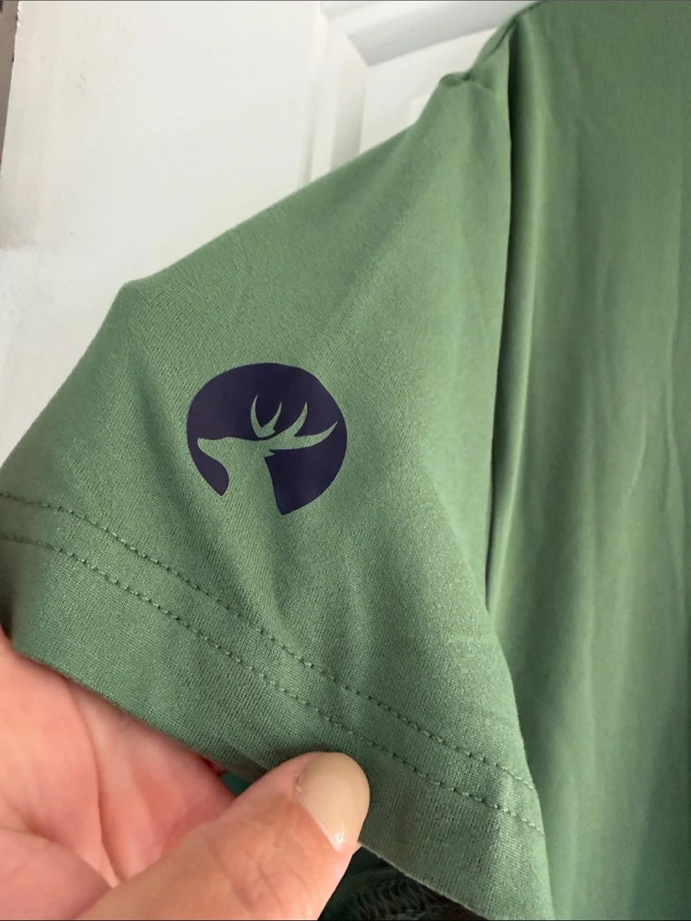 Men's Short Sleeve Crew Tee in Olive Green